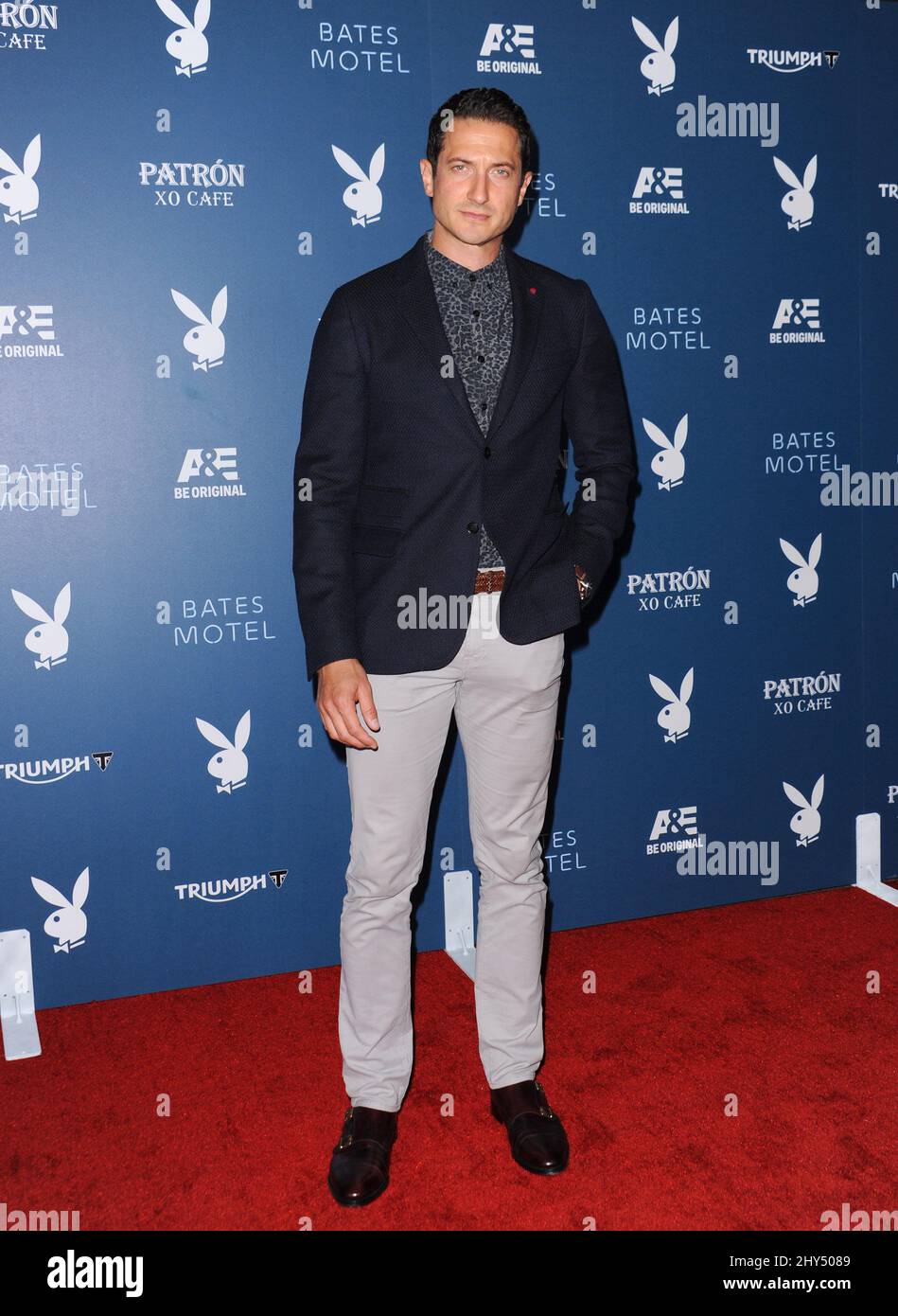 Sasha Roiz nimmt an der Playboy- und Bates Motel-Veranstaltung während der Comic-Con International 2014, San Diego, 25. Juli 2014 Teil. Stockfoto