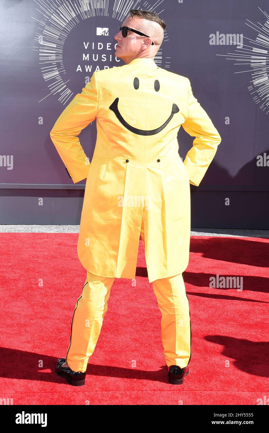 Jeremy Scott, MTV Video Music Awards 2014 - Ankünfte - Kalifornien. Stockfoto