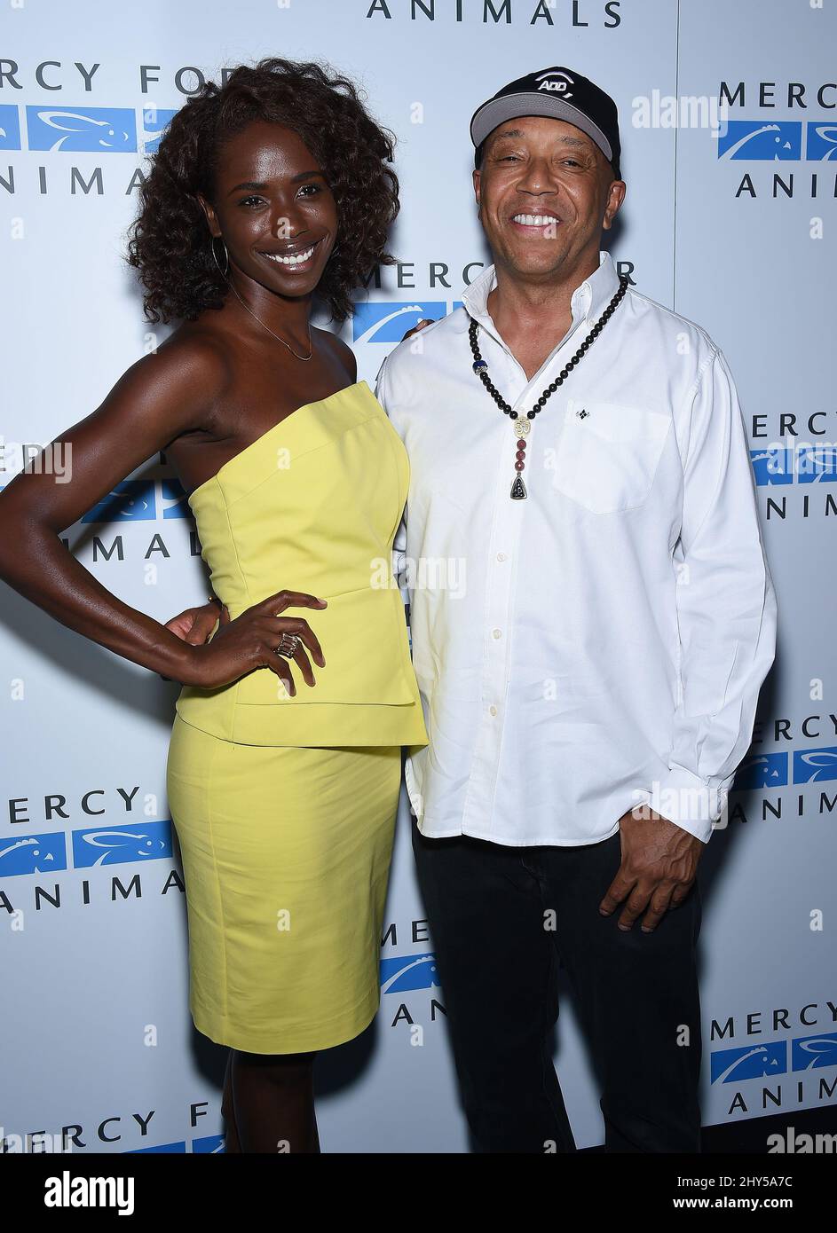 Russell Simmons nimmt an der Gala zum 15.-jährigen Jubiläum von Mercy for Animals im The London Hotel in Los Angeles, USA, Teil. Stockfoto