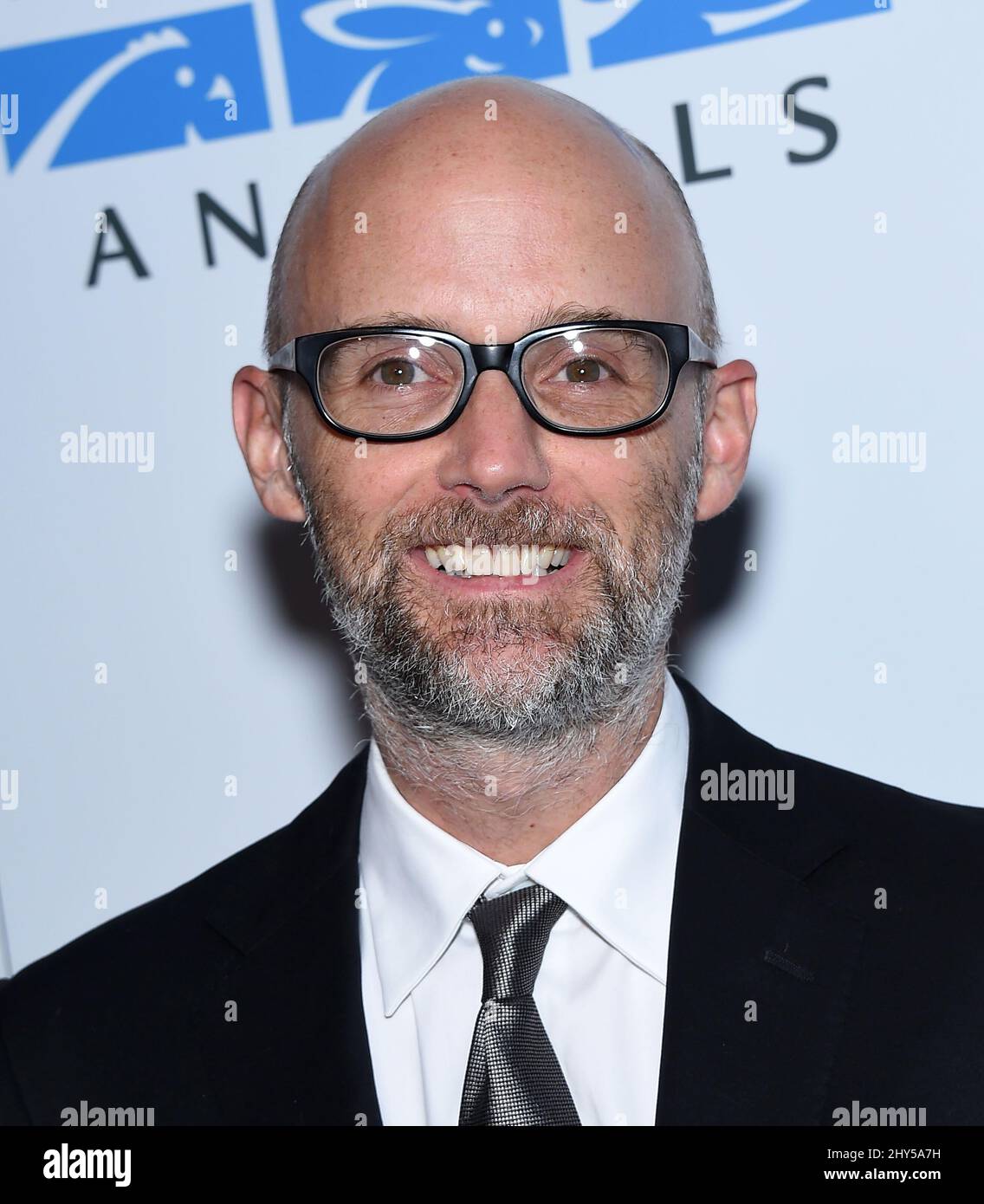 Moby nimmt an der Gala zum 15.-jährigen Jubiläum von Mercy for Animals im The London Hotel in Los Angeles, USA, Teil. Stockfoto