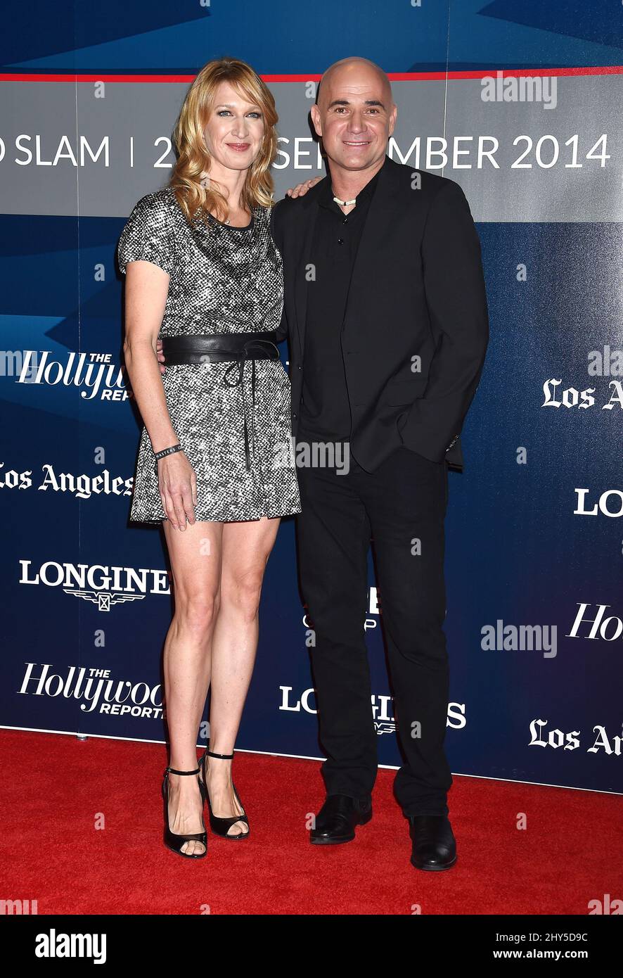 Steffi Graf & Andre Agassi während des Longines Los Angeles Masters Charity  Pro-am im Los Angeles Convention Center Stockfotografie - Alamy