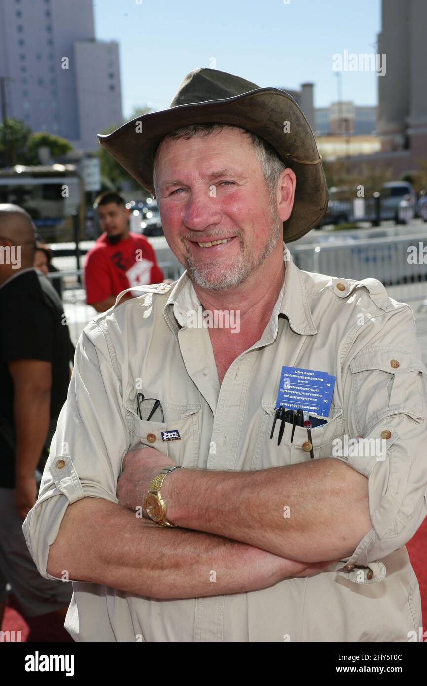 Alex Debogorski von „Ice Road Truckers“ bei der SEMA Show 2014 in Las Vegas Stockfoto