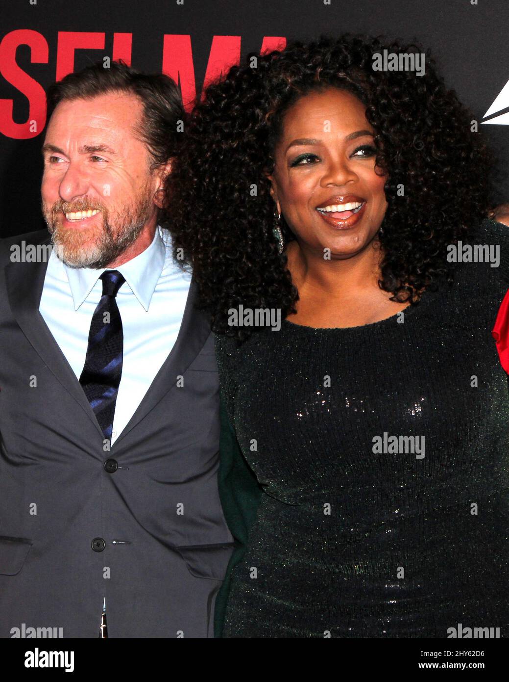Tim Roth und Oprah Winfrey bei der „Selma“-New Yorker Premiere im Ziegfeld Theatre in New York Stockfoto