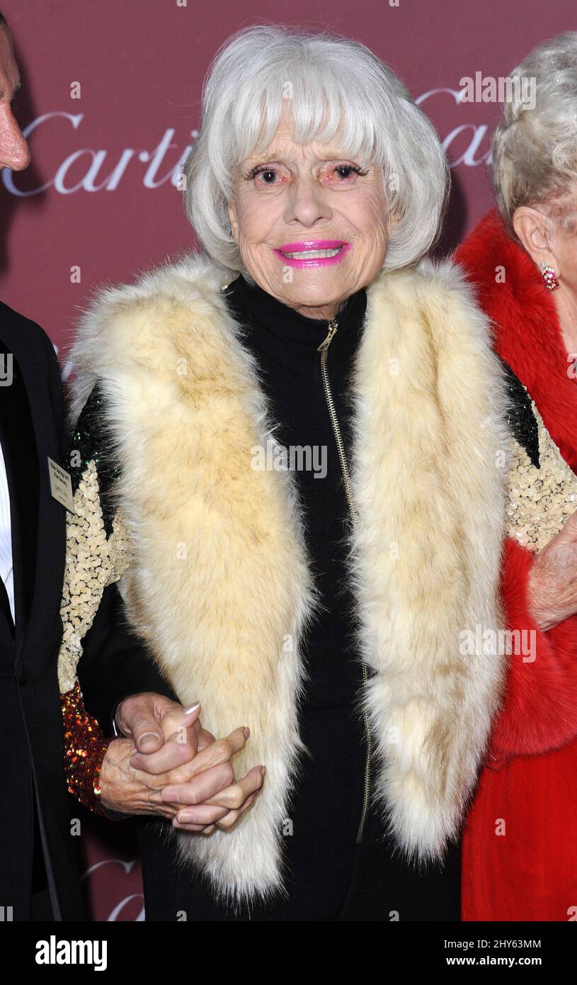 Carol Channing nimmt an der Gala der Palm Springs International Film Festival Awards 2015 im Palm Springs Convention Center in Kalifornien, USA, Teil. Stockfoto