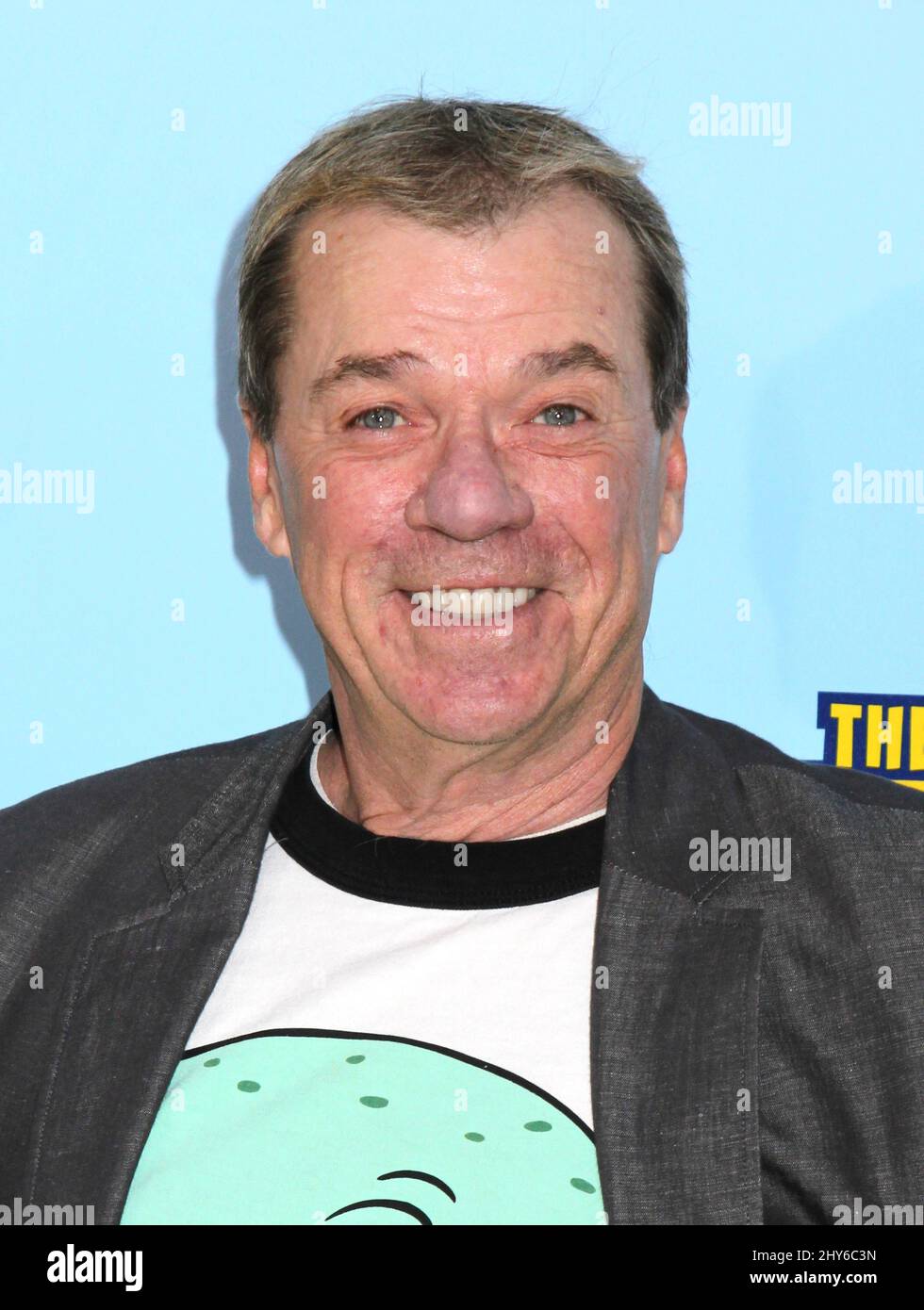 Rodger Bumpass nimmt an der Weltpremiere „The Spongebob Movie: Sponge Out of Water“ Teil, die am 31. Januar 2015 auf dem AMC Lincoln Square stattfand. Stockfoto