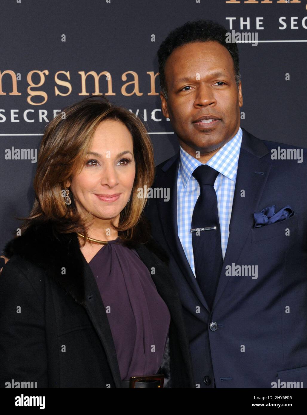 Rosanna Scotto bei der Weltpremiere von „Kingsman: The Secret Service“ im SVA Theatre Stockfoto