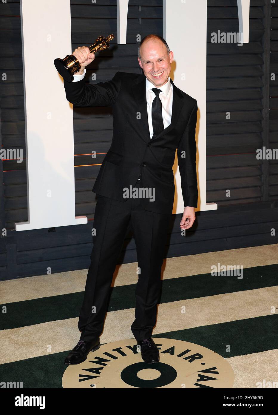 Paul J. Franklin kommt zur Vanity Fair Oscar Party 2015 Stockfoto