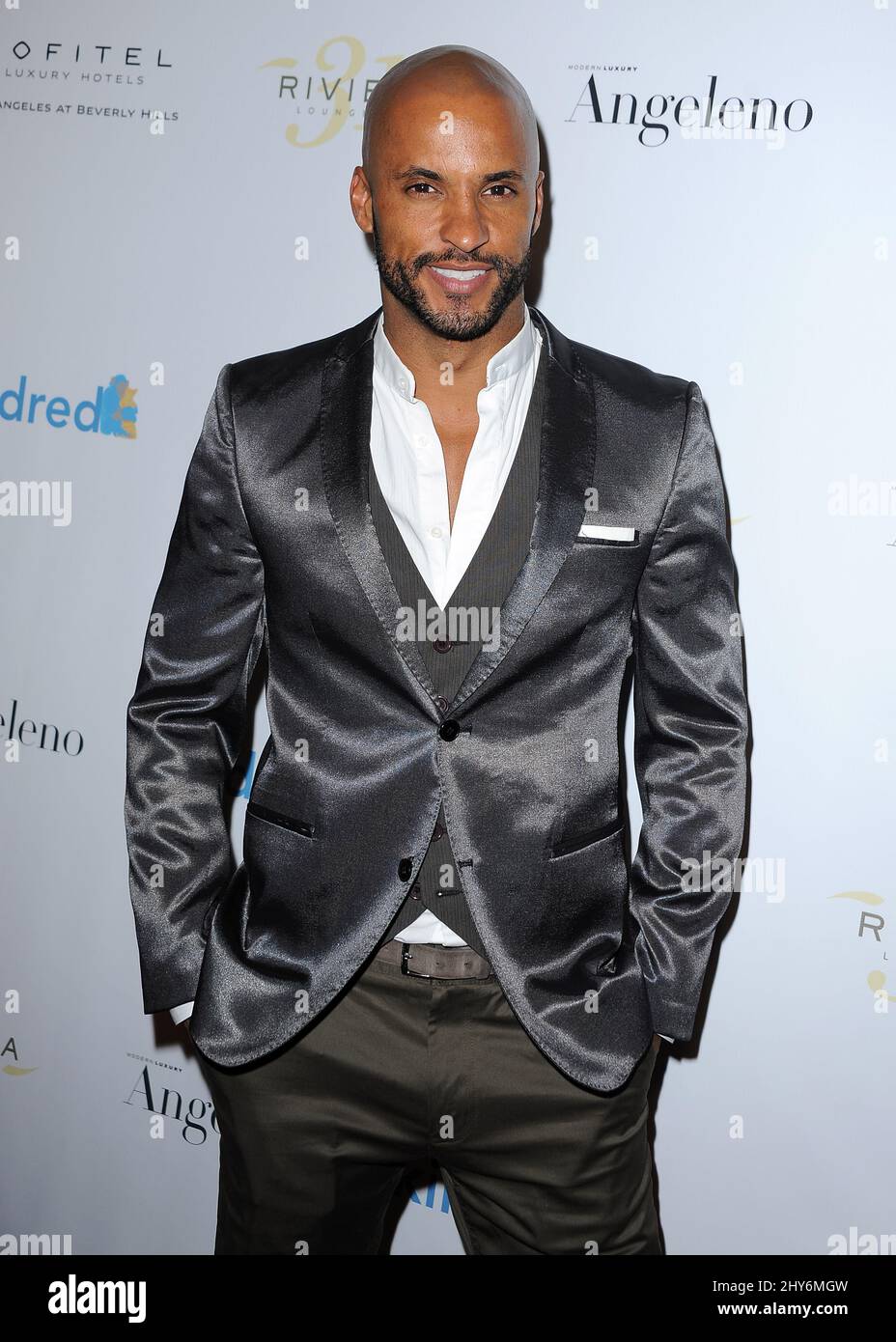 Ricky Whittle besucht die Kindred Foundation zur Adoption – erste Spendenaktion an der Riviera 31 im Sofitel Hotel Stockfoto