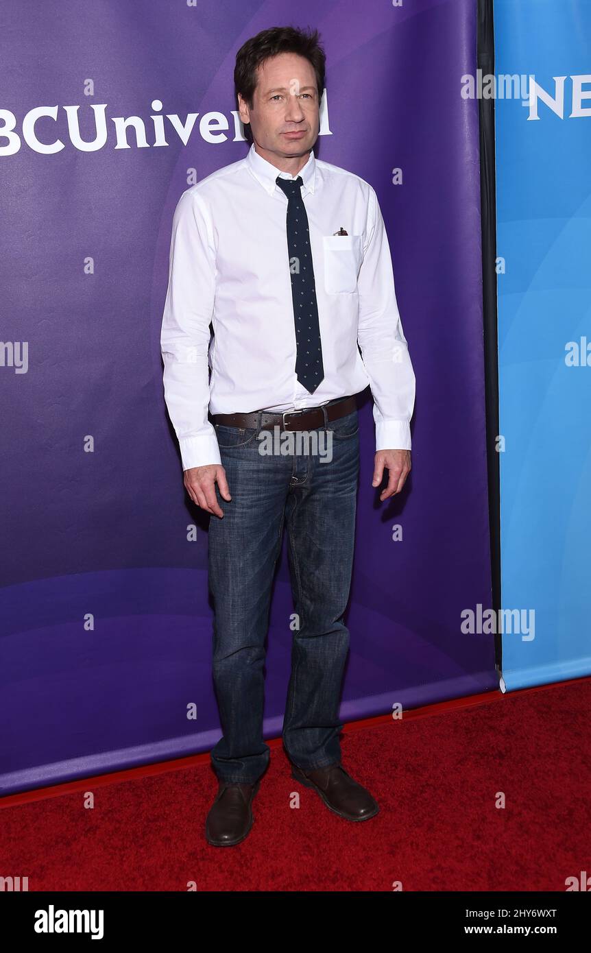 David Duchovny beim NBCUniversal Summer Press Day in Los Angeles Stockfoto