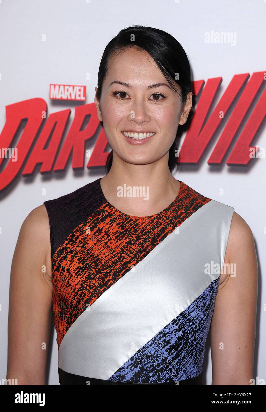 Olivia Cheng bei der Premiere von 'Daredevil' in Los Angeles Stockfoto