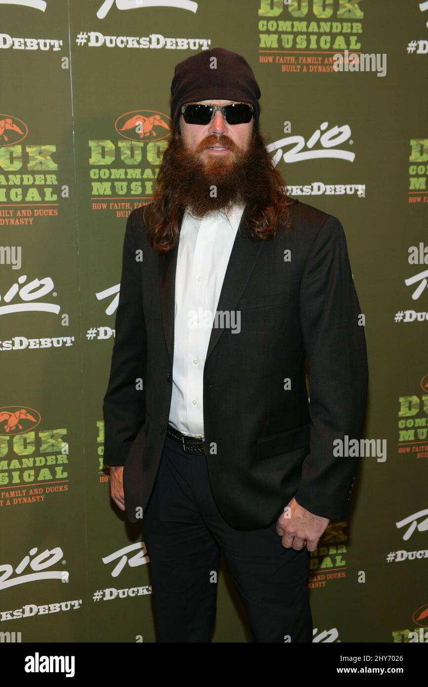 Jase Robertson nimmt an der Eröffnungsnacht von Duck Commander The Musical im Crown Theater im Rio All-Suite Hotel & Casino am 15. April 2015 in Las Vegas, Nevada, Teil. Stockfoto