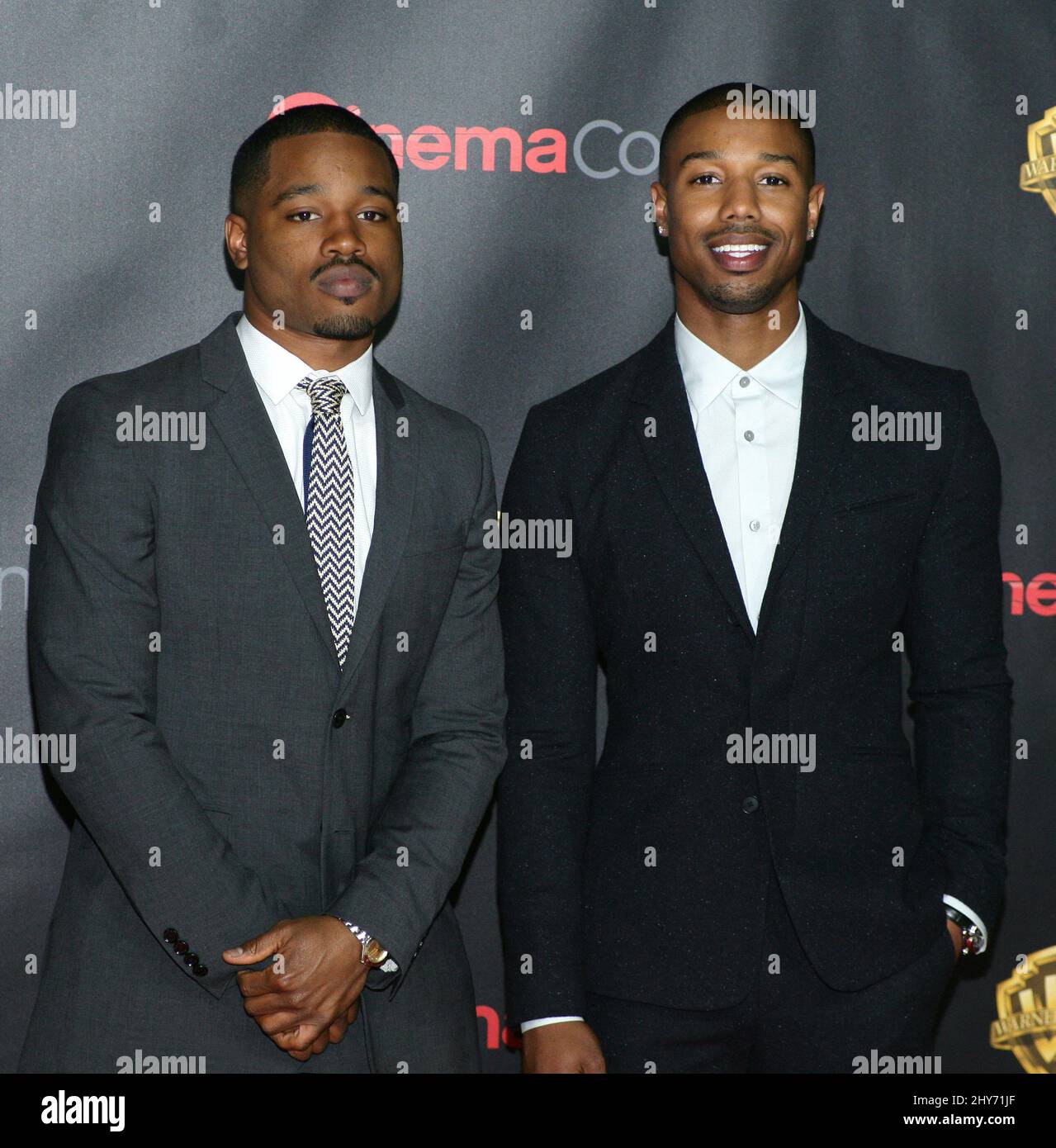 Ryan Coogler und Michael B. Jordan bei der Warner Bros. CinemaCon 2015 im Caesars Palace, Las Vegas Stockfoto