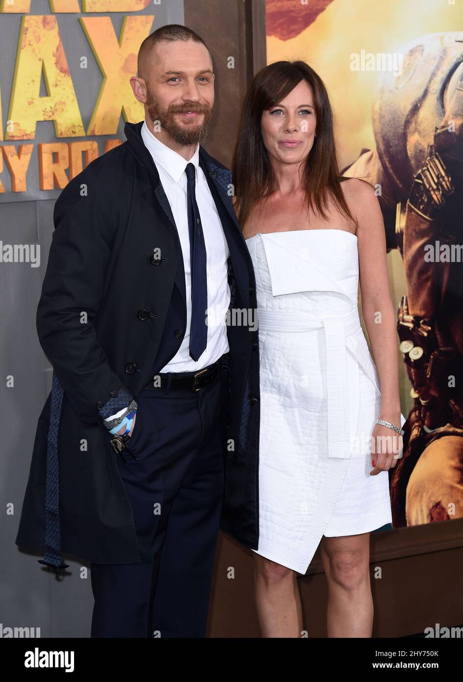 Tom Hardy nimmt an der Premiere von „Mad Max:Fury Road“ im TCL Chinese Theatre Teil Stockfoto