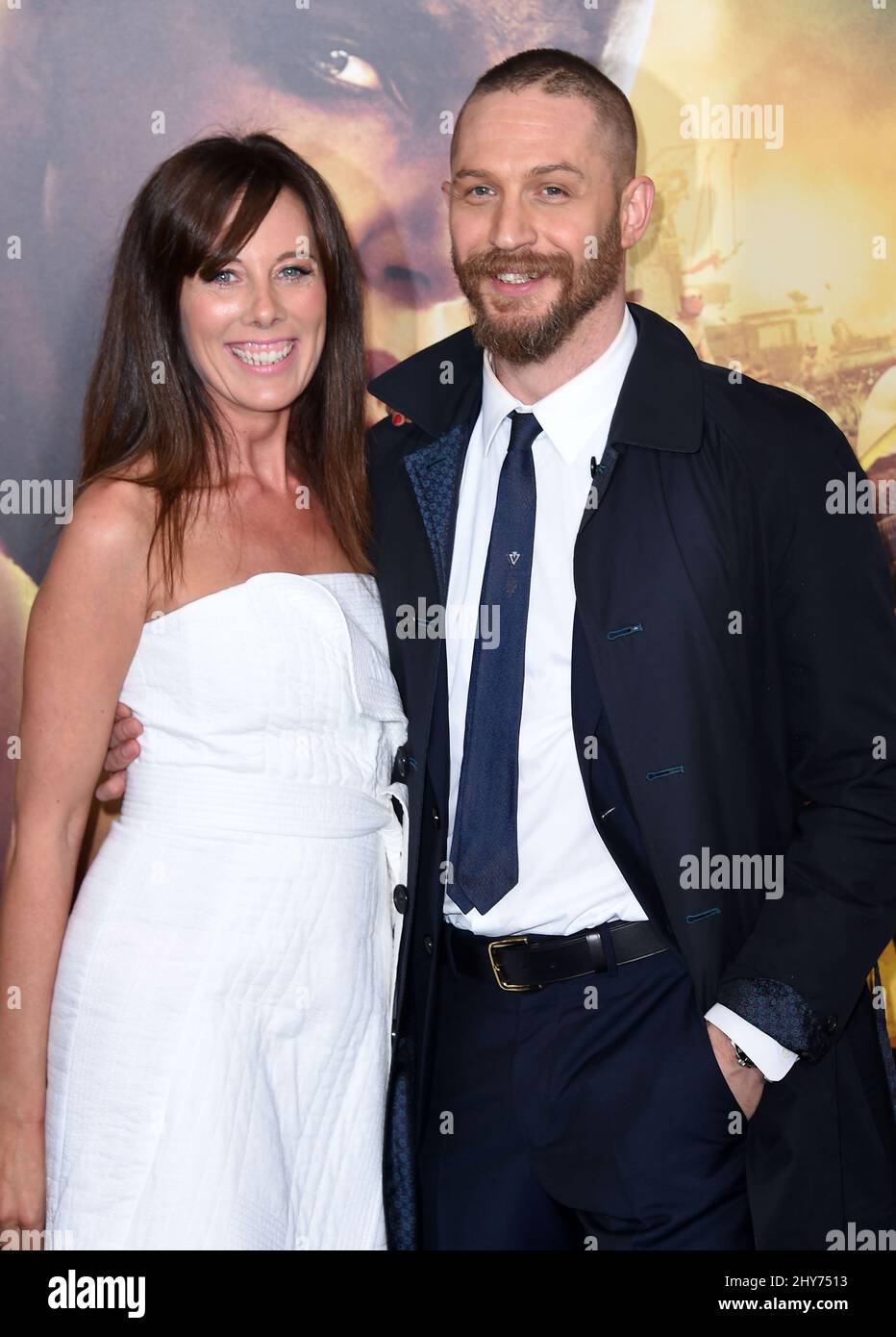 Tom Hardy nimmt an der Premiere von „Mad Max:Fury Road“ im TCL Chinese Theatre Teil Stockfoto