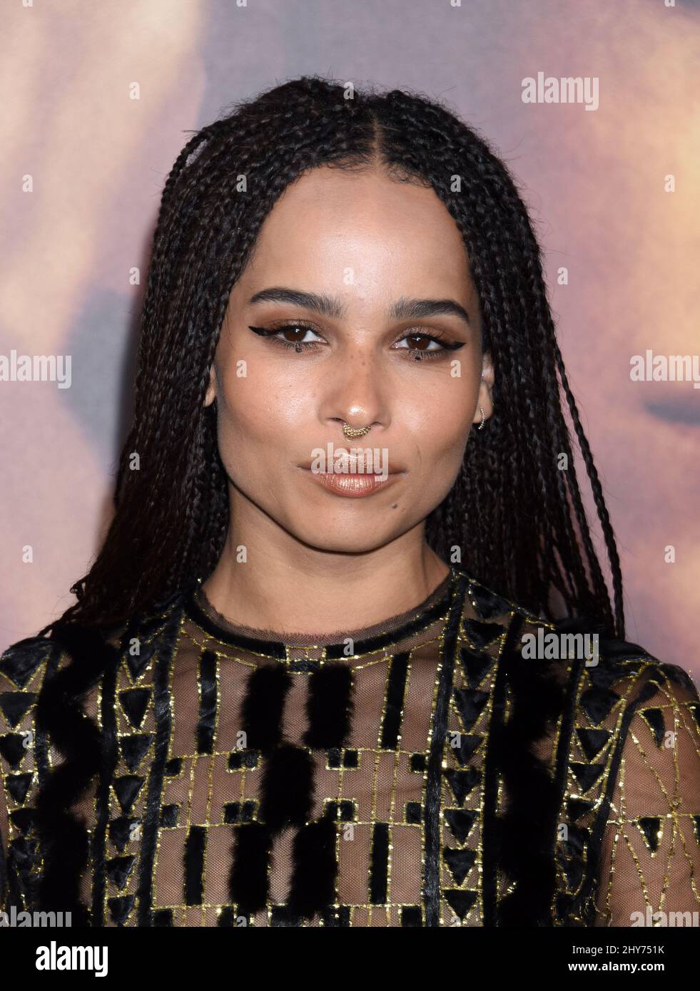 Zoe Kravitz nimmt an der Premiere von „Mad Max:Fury Road“ im TCL Chinese Theatre Teil Stockfoto