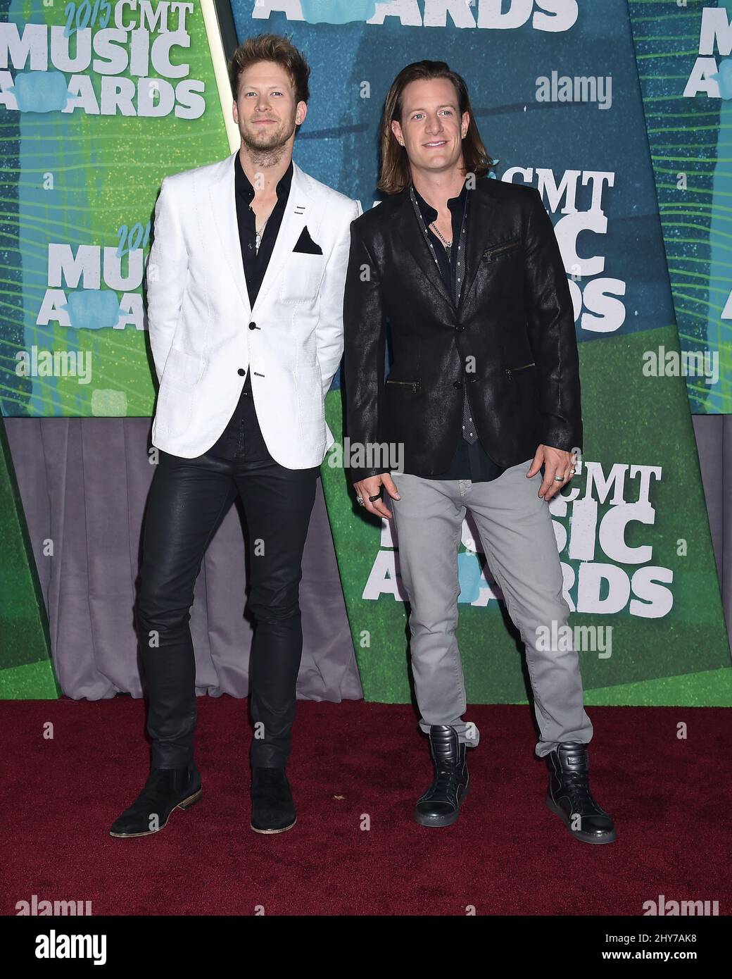 Florida Georgia Line nimmt an den CMT Music Awards 2015 Teil Stockfoto