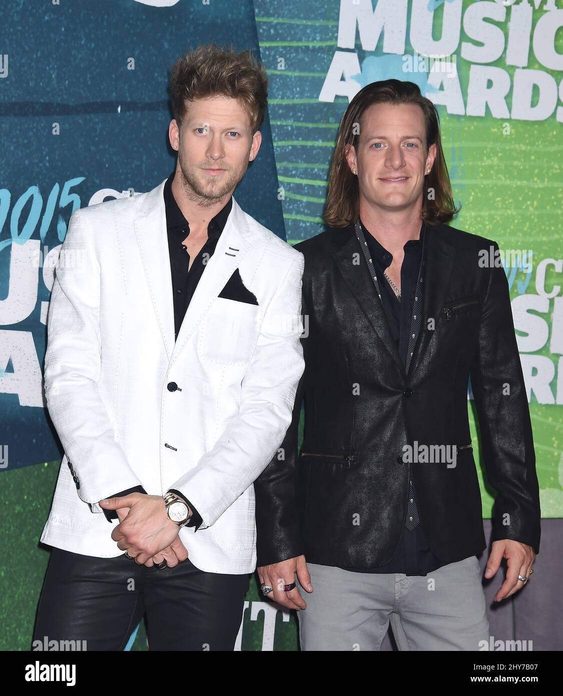 Florida Georgia Line nimmt an den CMT Music Awards 2015 Teil Stockfoto