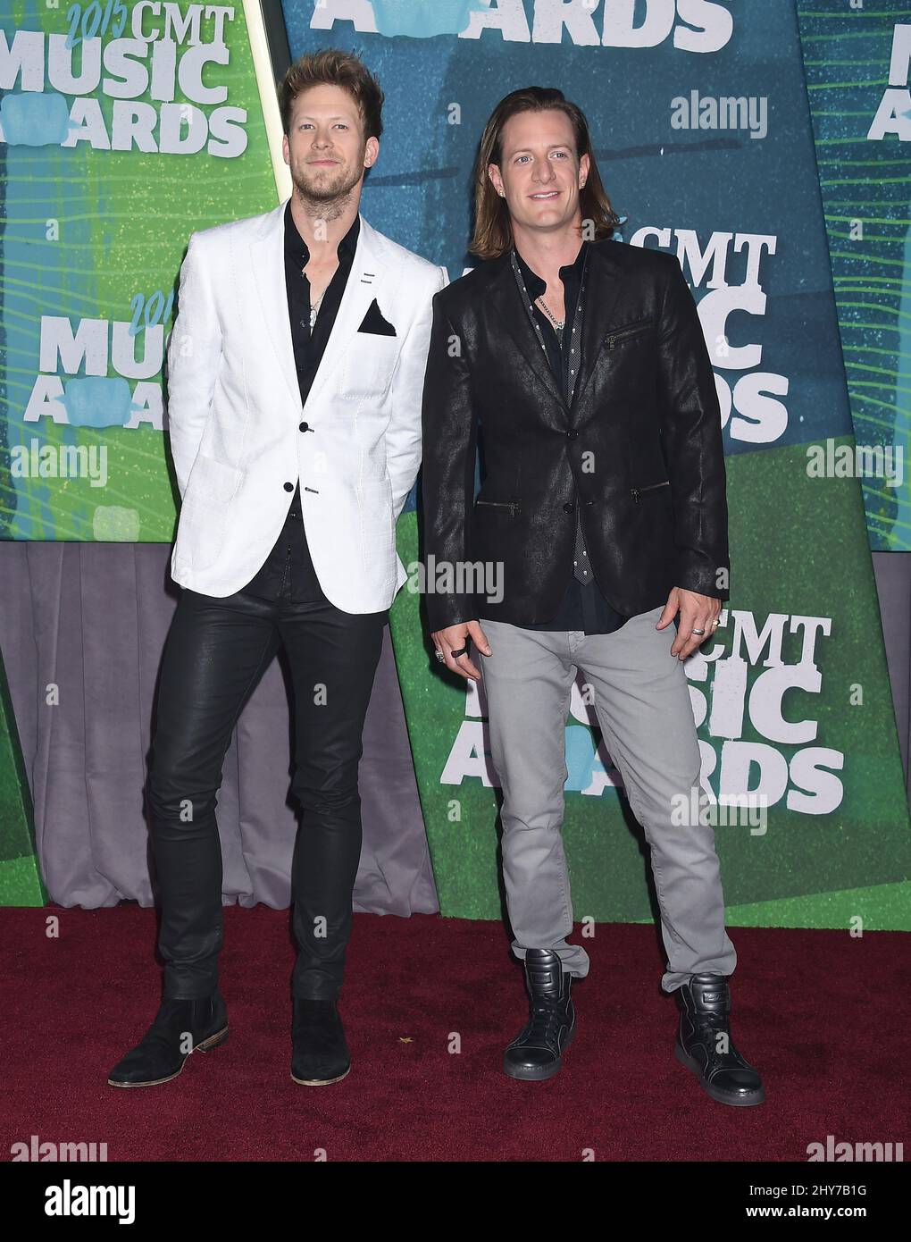 Florida Georgia Line nimmt an den CMT Music Awards 2015 Teil Stockfoto