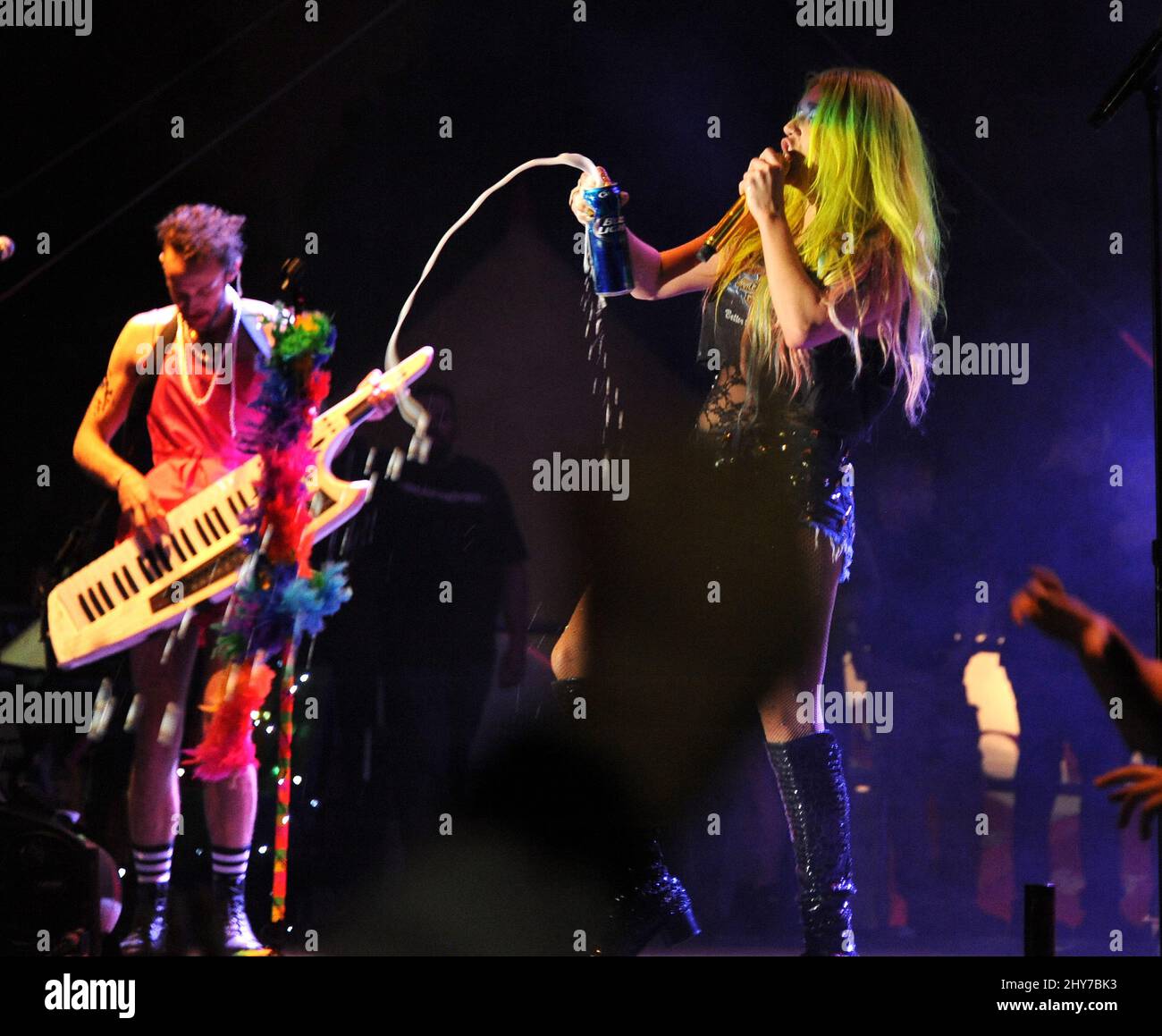 LA Pride 2015 Konzert mit Kesha im West Hollywood Park Stockfoto