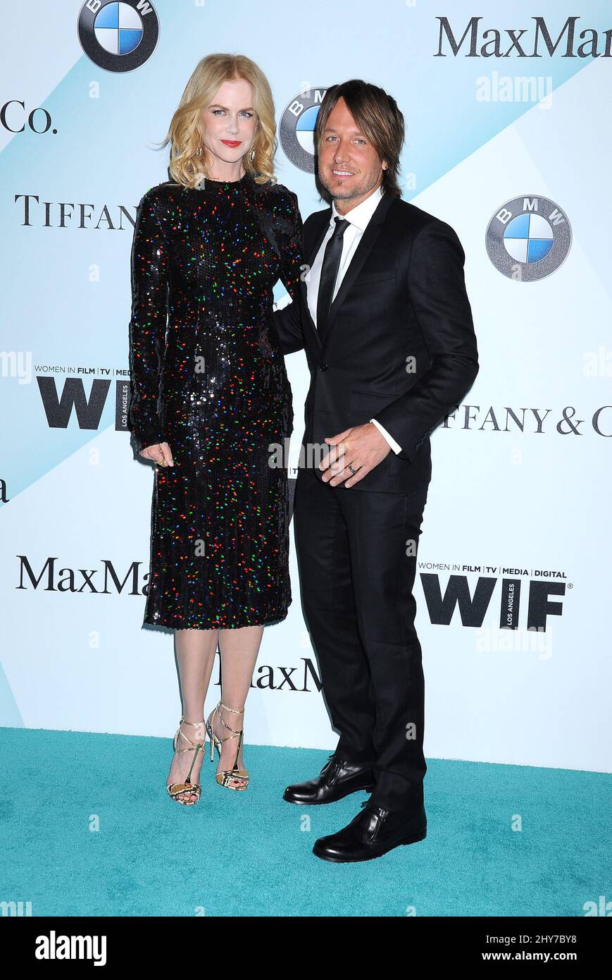 Nicole Kidman und Keith Urban nehmen an den Women in Film 2015 Crystal + Lucy Awards Teil, die von Max Mara, BMW aus Nordamerika und Tiffany & Co. Im Hyatt Regency Century Plaza Hotel verliehen werden Stockfoto