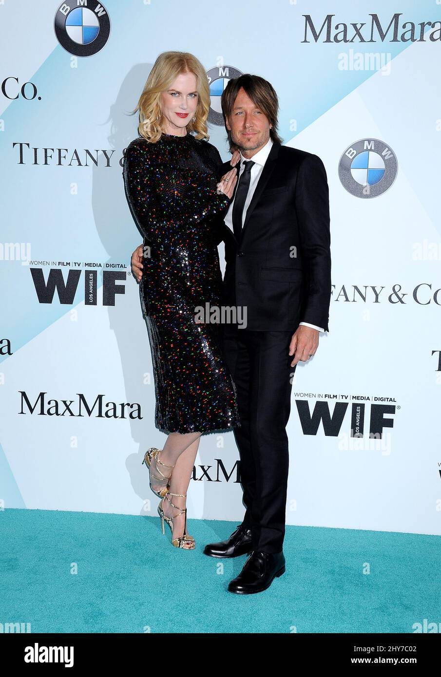 Nicole Kidman und Keith Urban nehmen an den Women in Film 2015 Crystal + Lucy Awards Teil, die von Max Mara, BMW aus Nordamerika und Tiffany & Co. Im Hyatt Regency Century Plaza Hotel verliehen werden Stockfoto