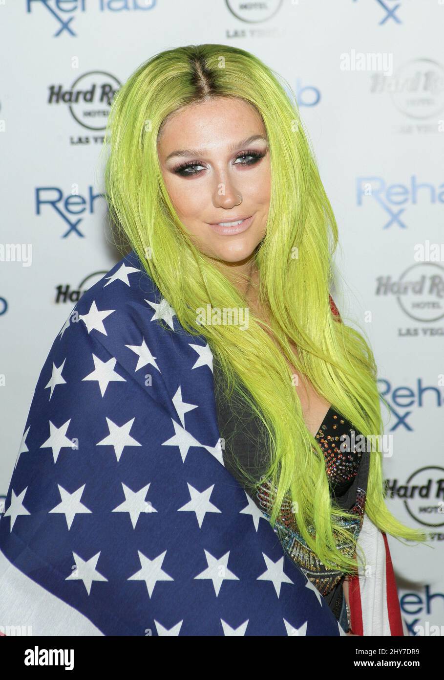 Kesha Independence Day Wochenendaufführung im REHA, Hard Rock Hotel & Casino Stockfoto