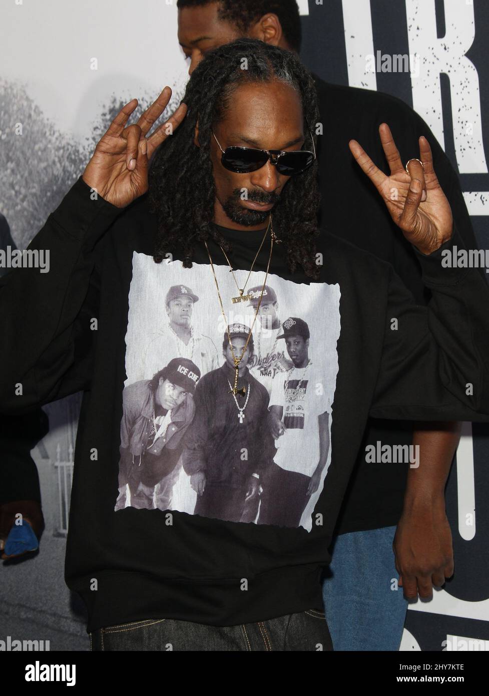 Snoop Dogg bei der Premiere von „Straight Outta Compton“ in Los Angeles Stockfoto
