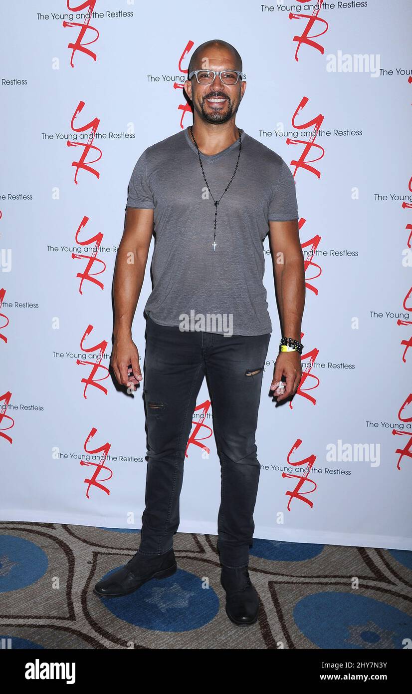 Terrell Tilford nimmt an dem Fanclub-Event „The Young and the Restless“ Teil Stockfoto