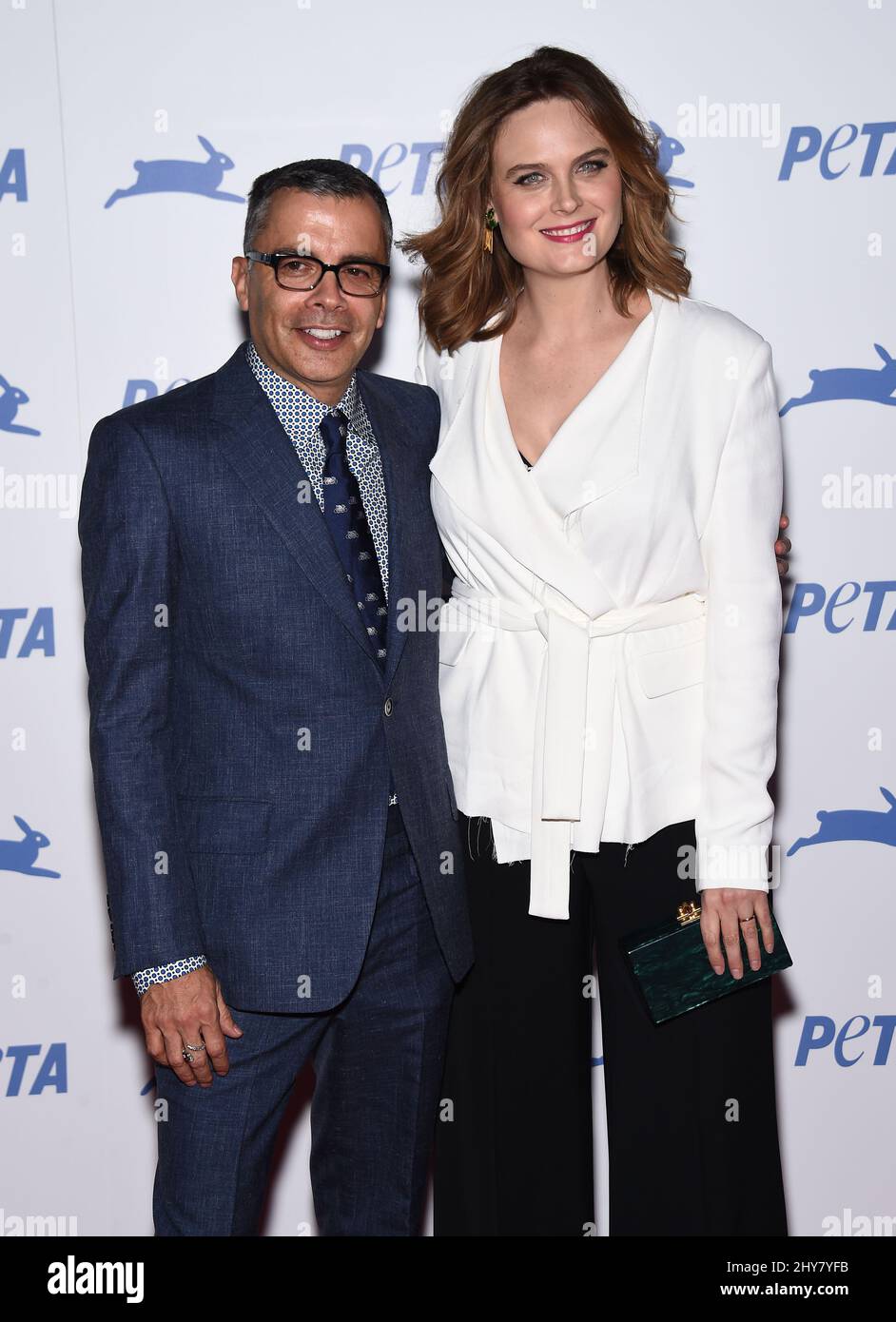 Emily Deschanel, die an der PETA teilnimmt, feiert 35.-jähriges Jubiläum im Palladium. Stockfoto