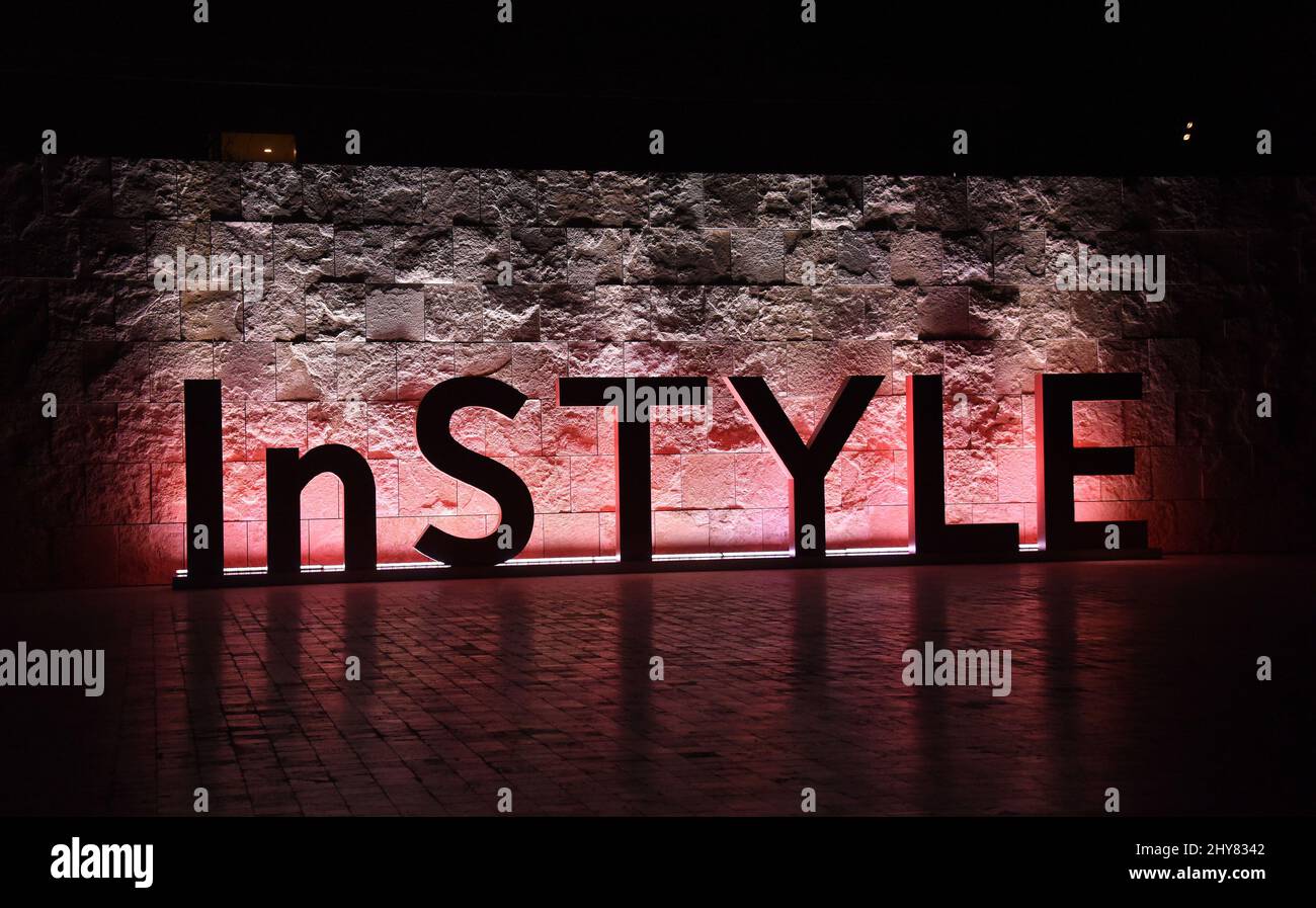 InStyle Atmosphere InStyle präsentiert die ersten „InStyle Awards“ im Getty Center Stockfoto