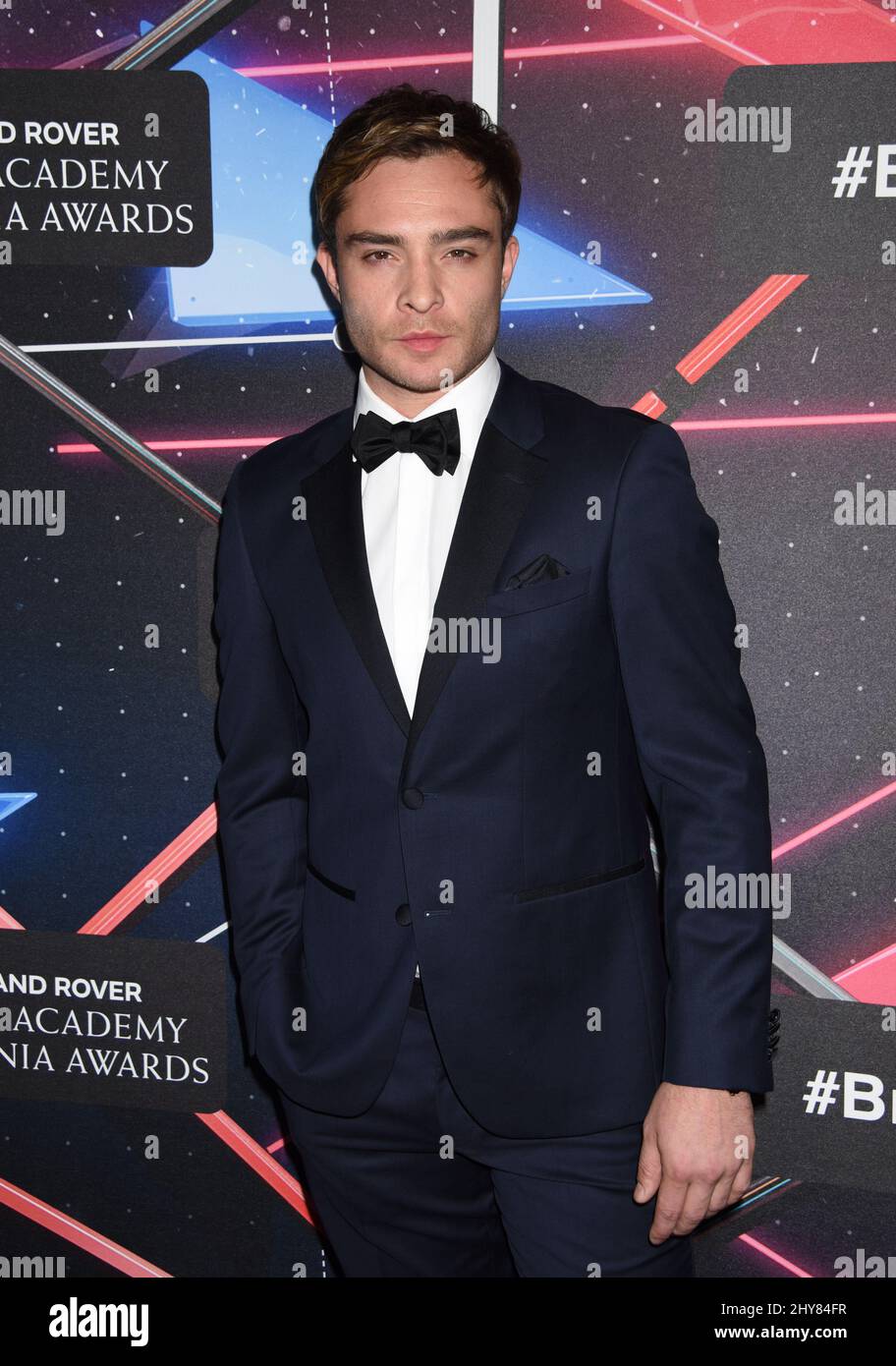 Ed Westwick 2015 Jaguar Land Rover British Academy Britannia Awards im Beverly Hilton Hotel. Stockfoto