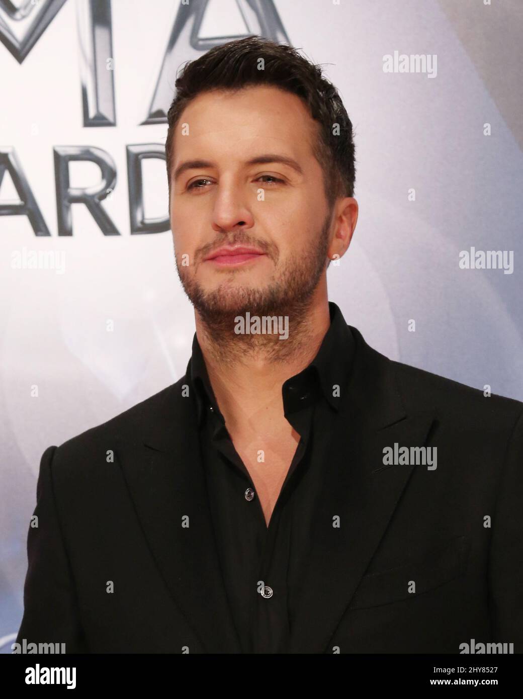 Luke Bryan nimmt an den jährlichen Country Music Association Awards 49. in der Bridgestone Arena in Nashville, USA, Teil. Stockfoto