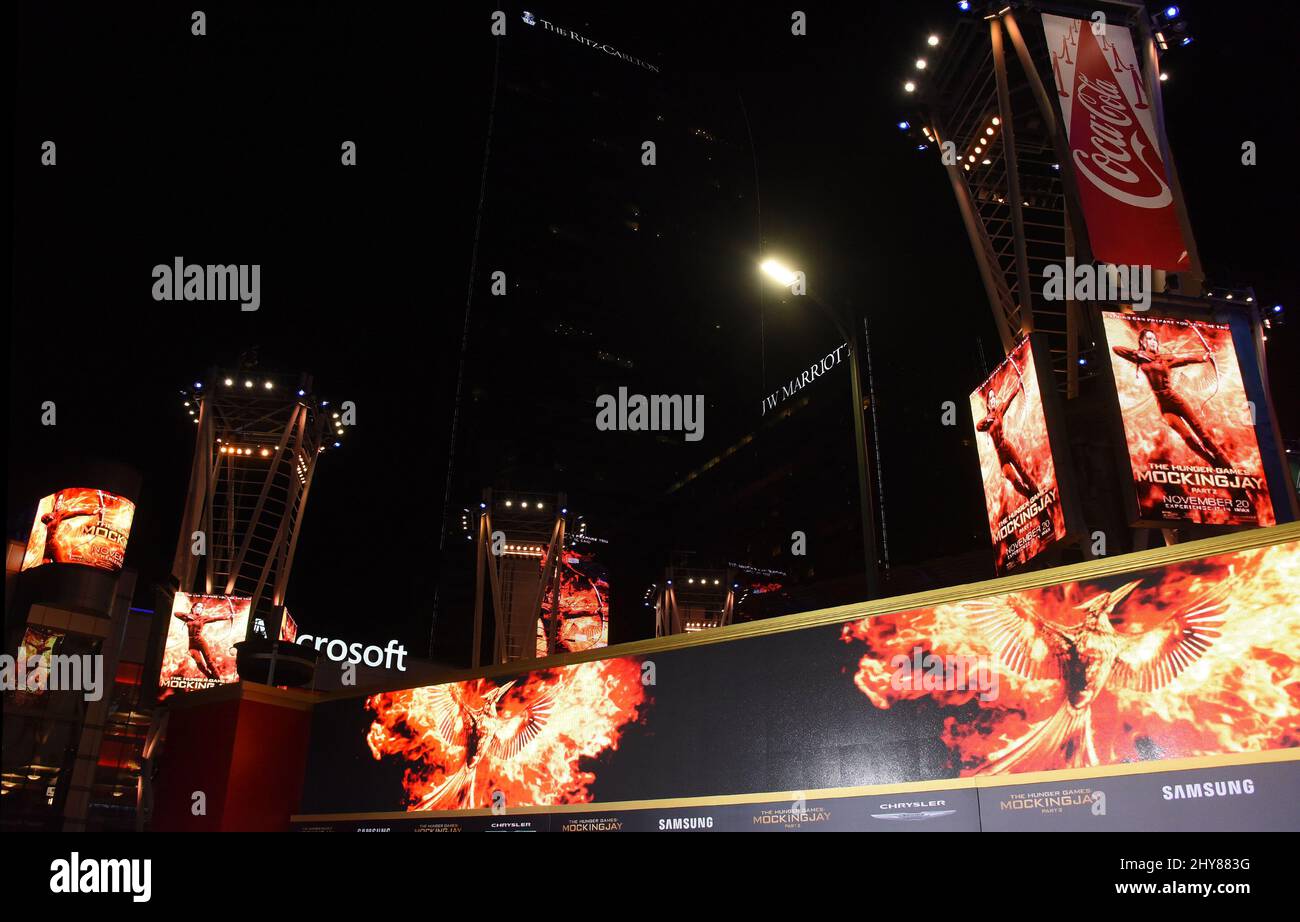 Atmosphäre 'The Hunger Games: Mockingjay - Part 2' Los Angeles Premiere im Microsoft Theater Stockfoto