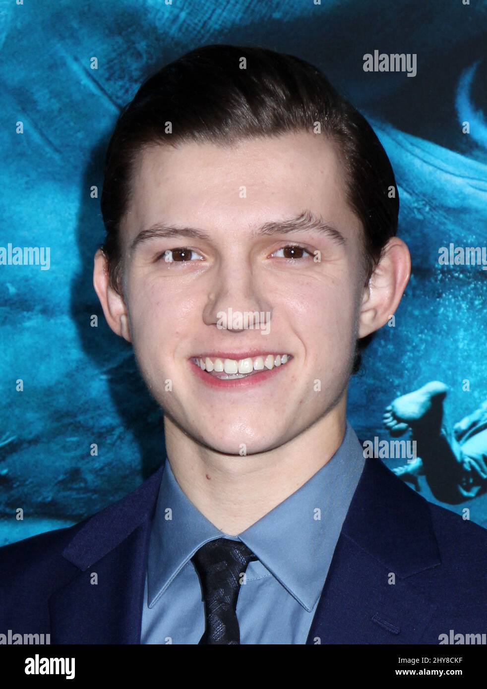 Tom Holland bei der Premiere von in the Heart of the Sea in New York. Stockfoto