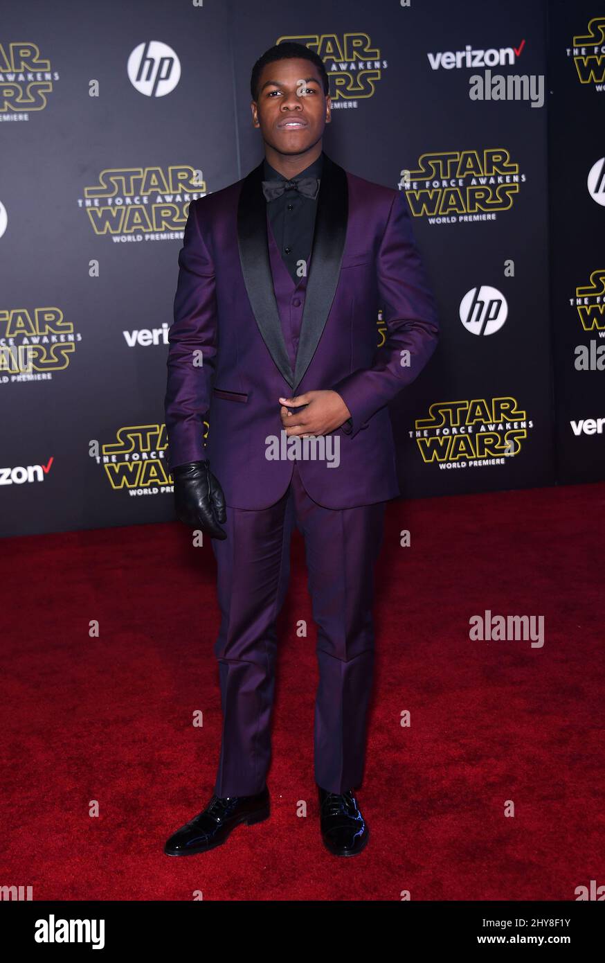 John Boyega bei der Premiere von Star Wars: The Force Awakens Stockfoto