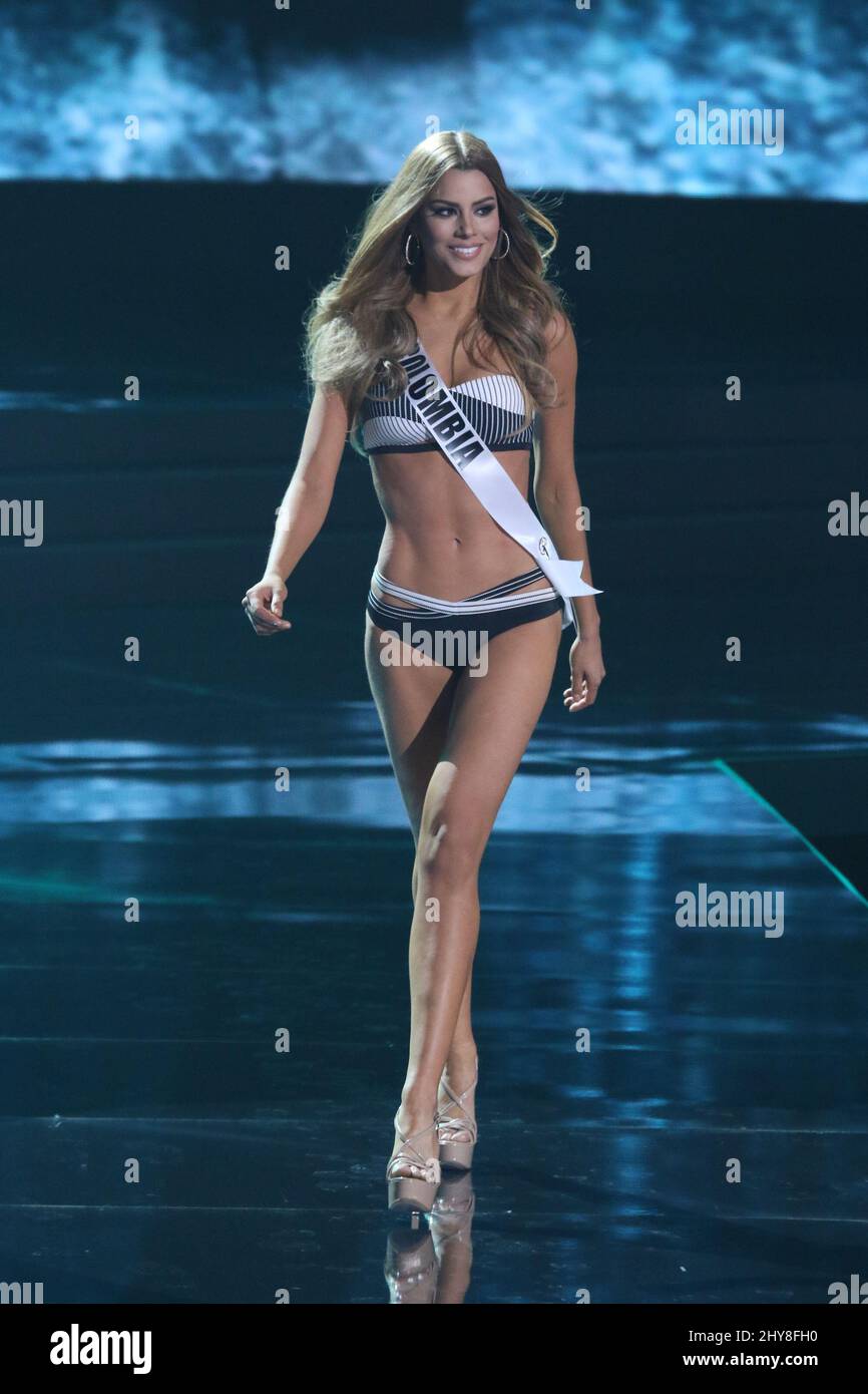 Miss Colombia, Ariadna Gutierrez Arevalo nimmt am Miss Universe Preliminary Competition, Planet Hollywood Resort & Casino, Teil Stockfoto