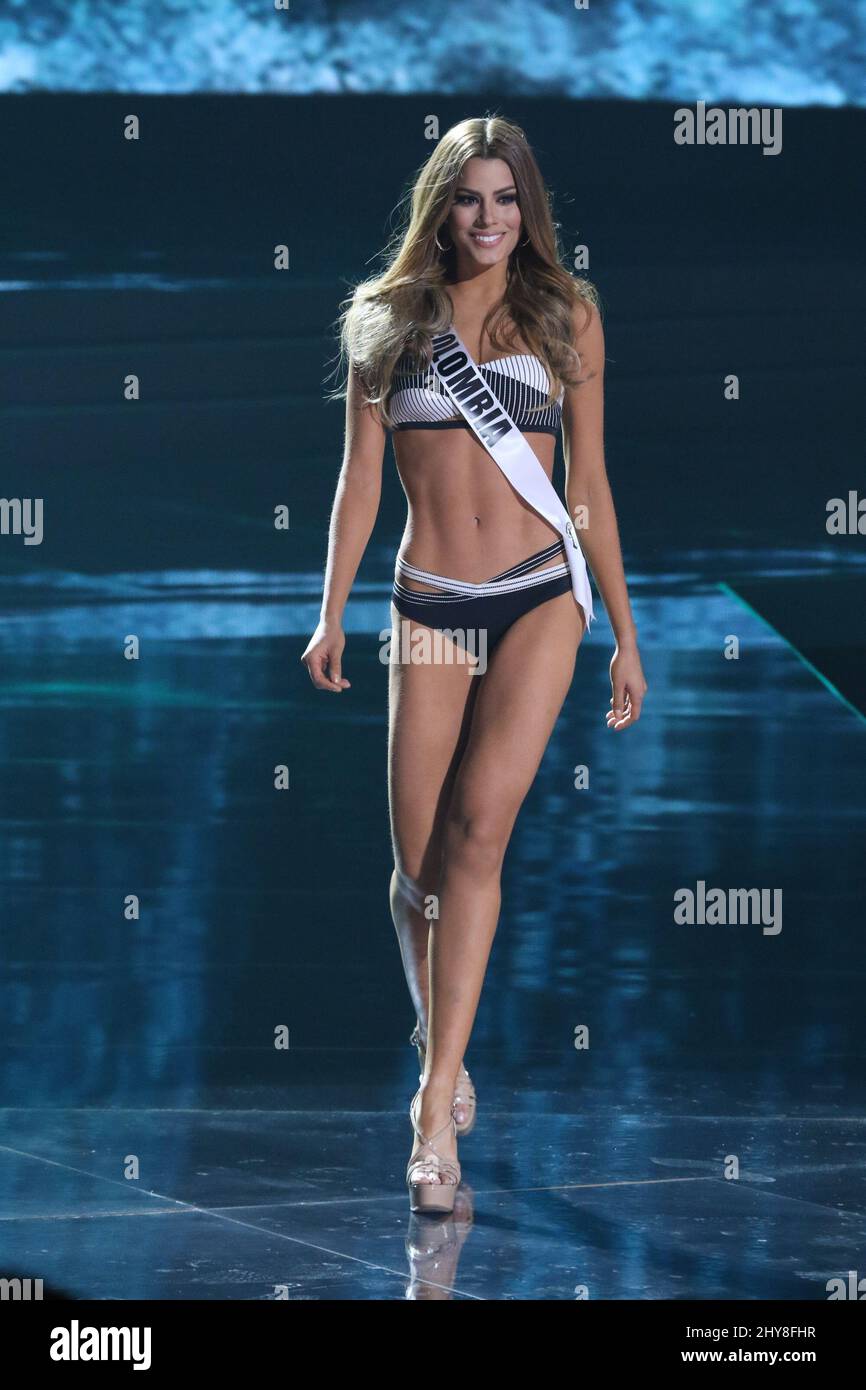 Miss Colombia, Ariadna Gutierrez Arevalo nimmt am Miss Universe Preliminary Competition, Planet Hollywood Resort & Casino, Teil Stockfoto