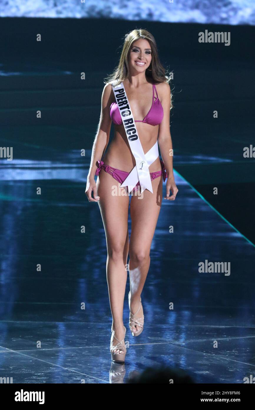 Miss Puerto Rico, Catalina Morales nimmt am Miss Universe Preliminary Competition, Planet Hollywood Resort & Casino, Teil Stockfoto