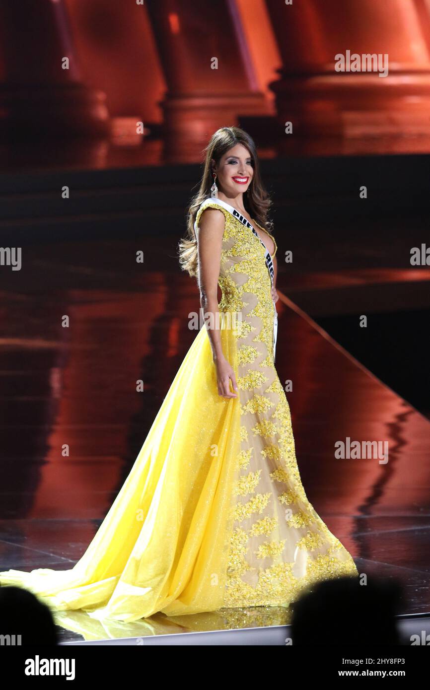 Miss Puerto Rico, Catalina Morales nimmt am Miss Universe Preliminary Competition, Planet Hollywood Resort & Casino, Teil Stockfoto