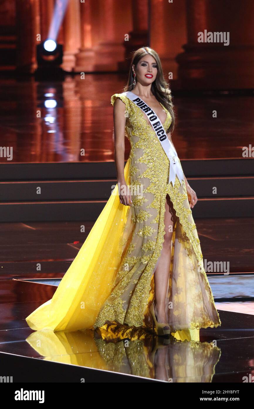 Miss Puerto Rico, Catalina Morales nimmt am Miss Universe Preliminary Competition, Planet Hollywood Resort & Casino, Teil Stockfoto