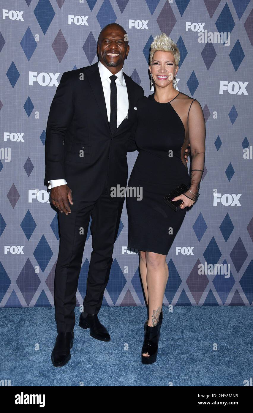 Terry Crews und Rebecca King-Crews FOX Winter TCA 2016 All-Star Party im Langham Huntington Hotel Stockfoto