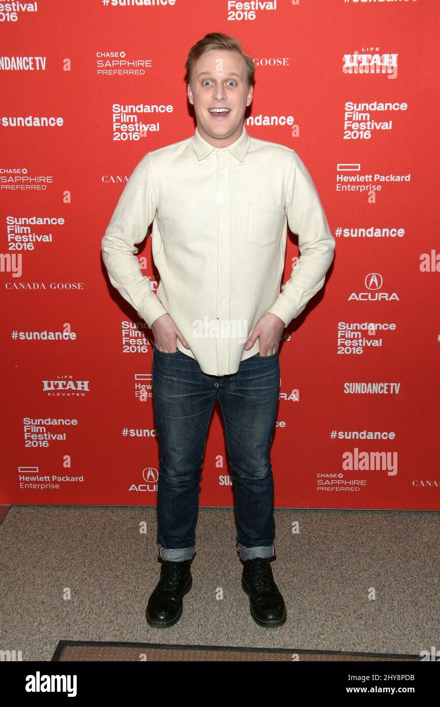 John war früh bei der Premiere von „Other People“ beim Sundance Film Festival 2016 im Eccles Theater in Park City, Utah. Stockfoto