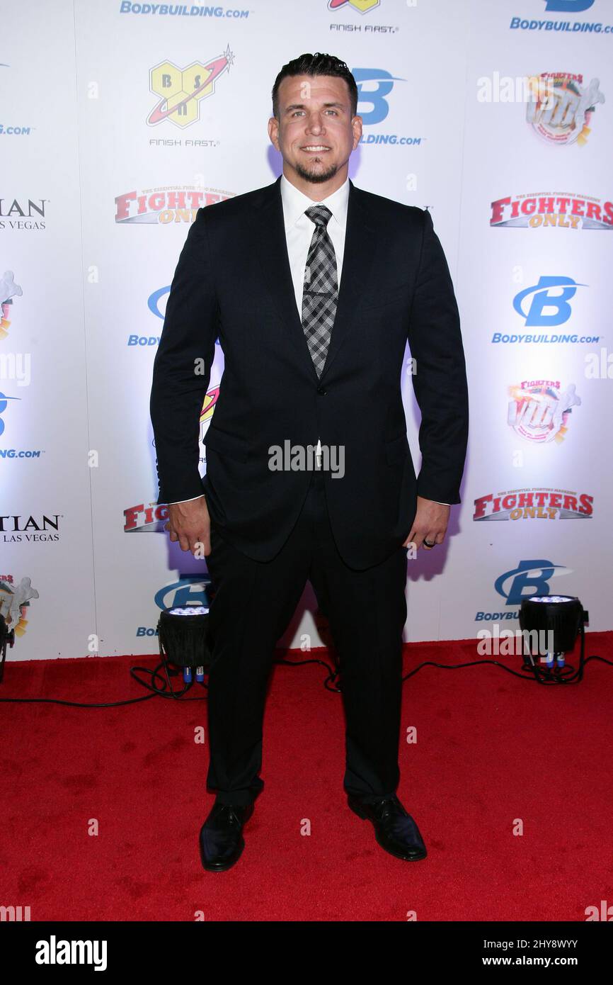 Frank mir nimmt an den Annual Fighters Only World Mixed Martial Arts Awards 8. im Palazzo Resort Hotel Casino in Las Vegas, Nevada, Teil. Stockfoto