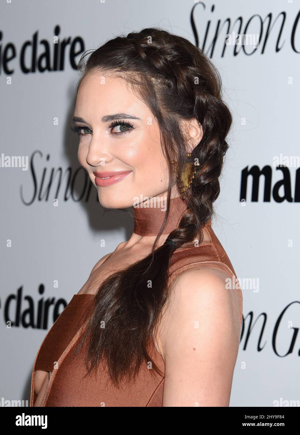 Mallory Jansen nimmt an der Marie Claire's Fresh Faces Party im Sunset Tower Hotel am Montag, den 11. April 2016, in Los Angeles Teil. Stockfoto