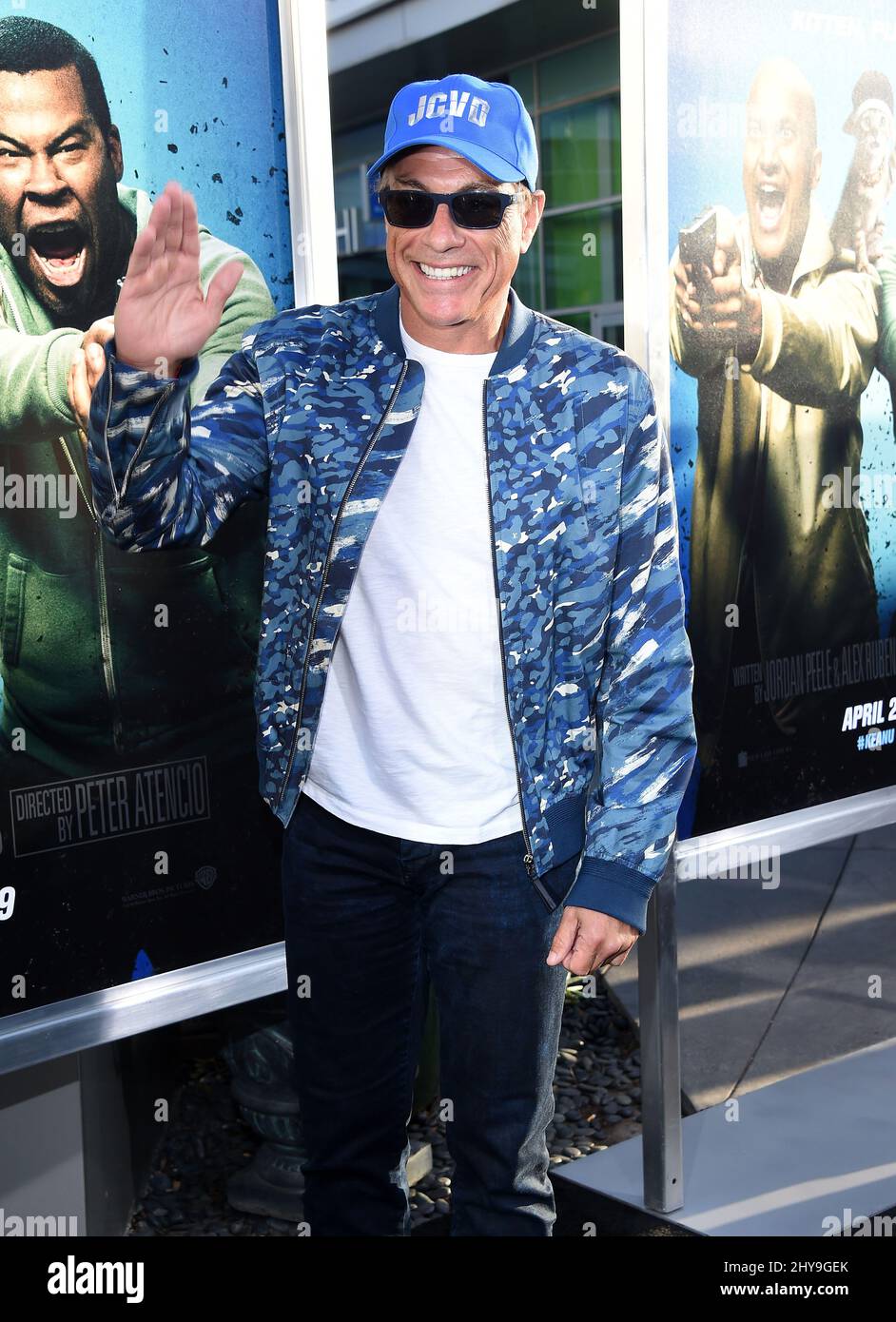 Jean Claude Van Damme bei der Premiere von „Keanu“ im ArcLight Cinemas Cinerama Dome in Los Angeles, USA. Stockfoto