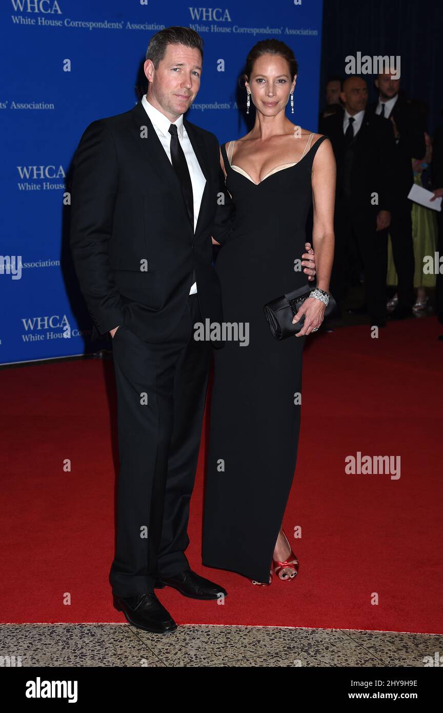 Ed Burns & Christy Turlington White House Correspondenten' Association im Washington Hilton Stockfoto