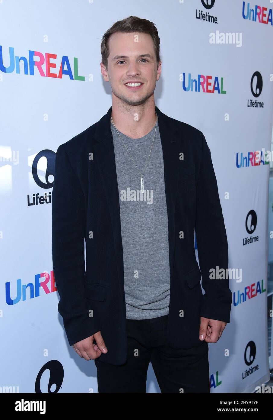 Freddie Stroma nimmt an der unwirklichen FYC ATAS-Veranstaltung im Harmony Gold Theater in Los Angeles, Kalifornien, Teil. Stockfoto