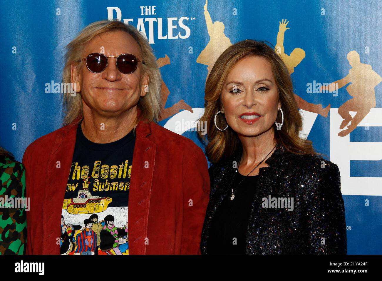 Joe Walsh, Marjorie Bach bei der Beatles LOVE 10. Jubiläumsfeier in Las Vegas Stockfoto