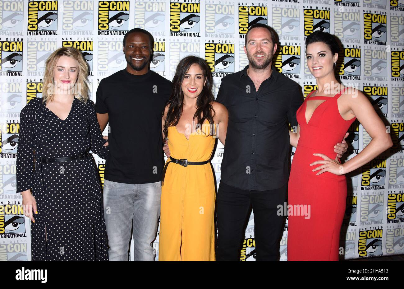 Ashley Johnson, Rob Brown, Audrey Esparza, Jaimie Alexander und Teilnahme an NBC's „Blindspot“-Cast-Event auf der Comic-Con 2016 im Bayfront Hilton Hotel Stockfoto