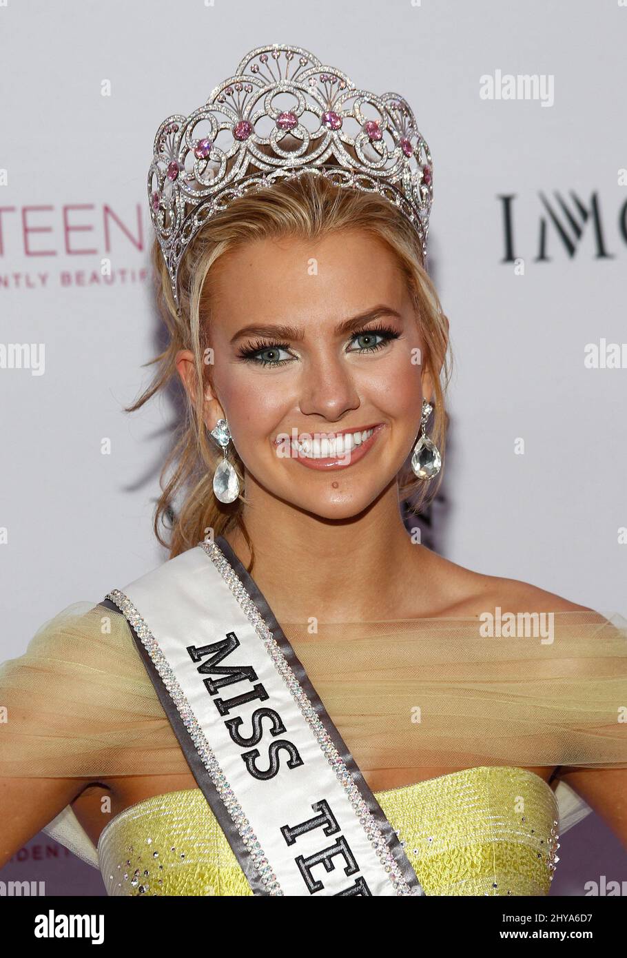 Karlie Hay (Miss Teen USA 2016) während des 2016 MISS TEEN USA Red Carpet, des Venetian Theatre, Venetian Resort Hotel Casino in Las Vegas, USA. Stockfoto